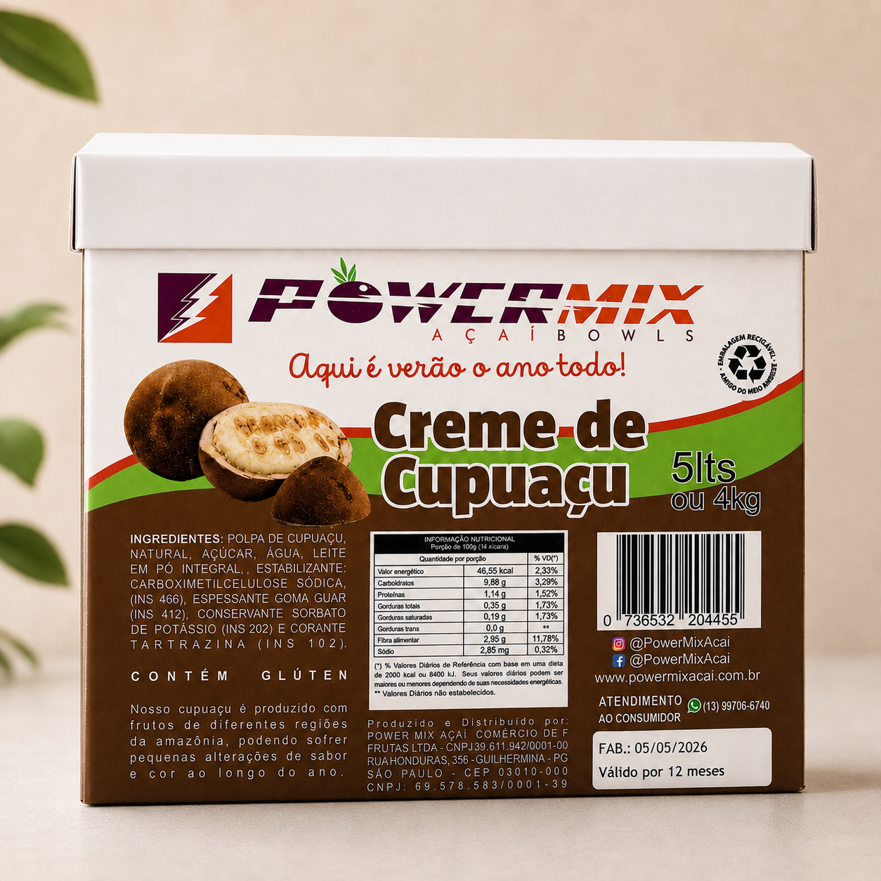 Creme de Cupuaçu 5 Litros